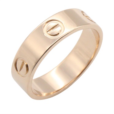 CARTIER Love Ring 18KPG Pink Rose Gold Used Unisex Us size 7.25 #55