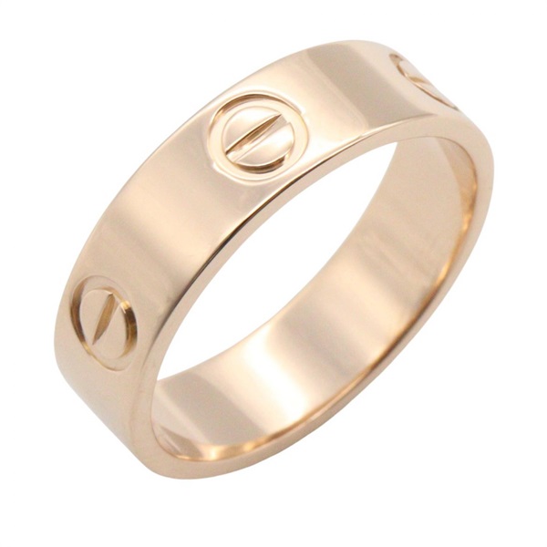 CARTIER Love Ring 18KPG Pink Rose Gold Used Unisex Us size 7.25 #55