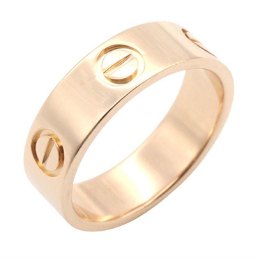 CARTIER Love Ring 18KPG Pink Rose Gold Used Unisex Us size 5.75 #51