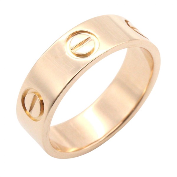 CARTIER Love Ring 18KPG Pink Rose Gold Used Unisex Us size 5.75 #51