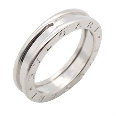 BVLGARI B-zero1 1 band Ring 18KWG White Gold #58 Used Women US Size 8.5