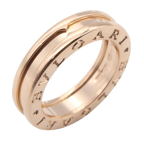 BVLGARI B-zero1 1 band Ring 18KRG Pink Rose Gold #48 Used US Size 4.5