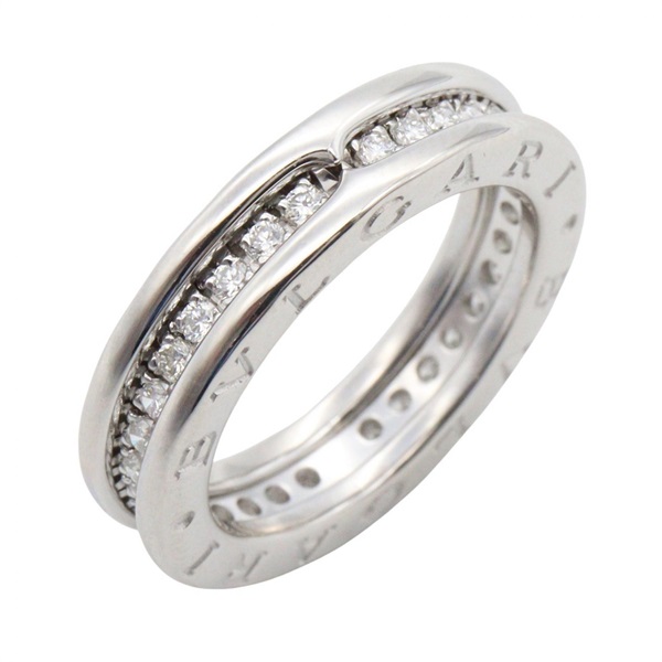 BVLGARI B-zero1 Diamond Ring 18KWG White Gold #51 Used Women US Size 5.75