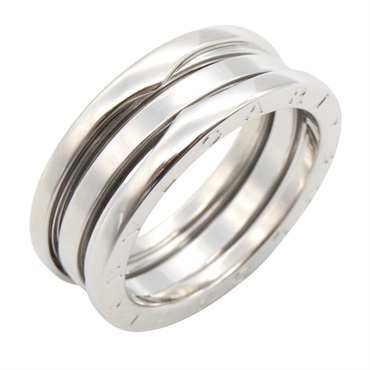 BVLGARI B-zero1 3 bands Ring 18KWG White Gold #59 Used Unisex US Size 8.5