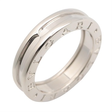 BVLGARI B-zero1 1 Band Ring 18KWG White Gold #50 Used Unisex US Size 5