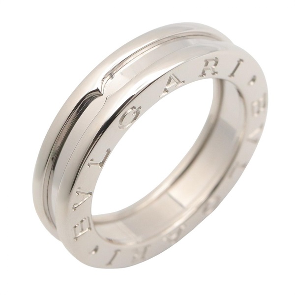 BVLGARI B-zero1 1 Band Ring 18KWG White Gold #50 Used Unisex US Size 5