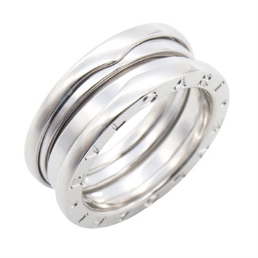 BVLGARI B-zero1 3 bands Ring 18KWG White Gold #53 Used Unisex US Size 6.25