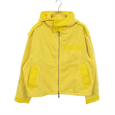 Dior x PETER DOIG Hooded Denim Jacket 143C411A5350 cotton Yellow Used mens #52