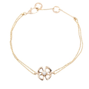 BVLGARI Fioreba SM 1PD Bracelet 18KRG Pink Rose Gold diamond Used Women