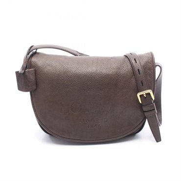 LOEWE Heritage Shoulder crossbody messenger Bag 376.79.752 leather Brown Used