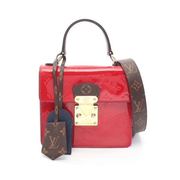 LOUIS VUITTON Spring Street PM crossbody Handbag M90505 Vernis epi scarlet Used