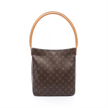 LOUIS VUITTON Looping GM Shoulder hand Bag M51145 Monogram leather Brown Used