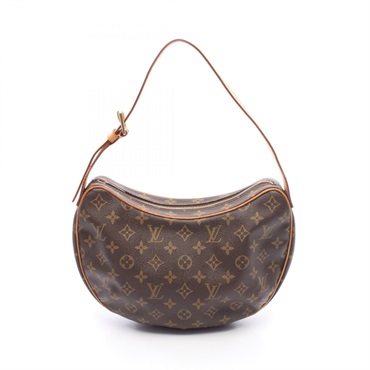 LOUIS VUITTON Croissant MM Shoulder Handbag M51512 Monogram canvas leather Used
