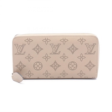 LOUIS VUITTON Zippy wallet Around long purse M69821 Mahina leather Galet Used LV