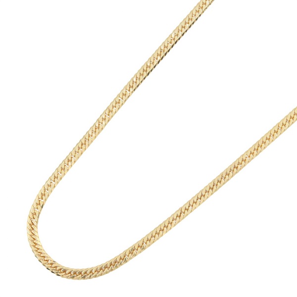 JEWELRY Double 6 Side Flat link Chain Necklace 18KYG Used Women 50cm