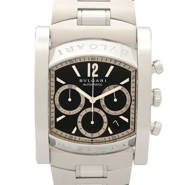 BVLGARI Assioma Chrono Wrist Watch AA48SCH Auto winding SS Used mens