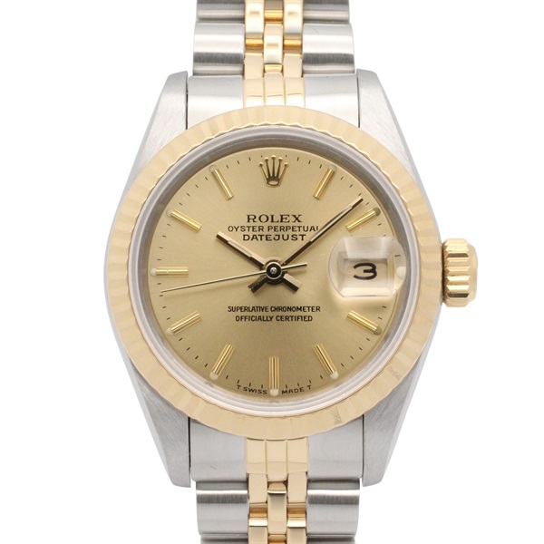 ROLEX Datejust R number Wrist Watch 69173 Automatic winding K18YG SS Used Women