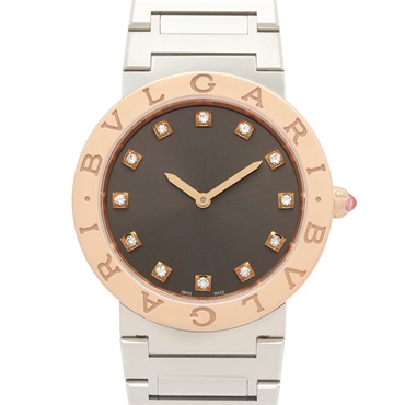 BVLGARI bulgari Diamond Wrist Watch BBP33SG Quartz 18KPG Gold SS Used Women