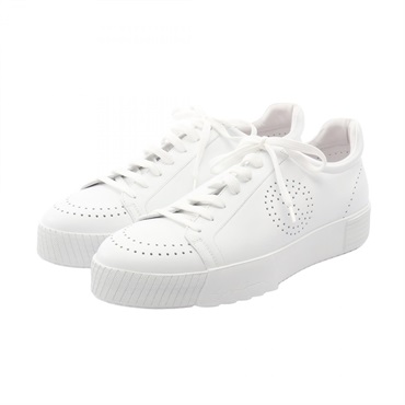 GIORGIO ARMANI punching sneakers leather White #9 Used mens