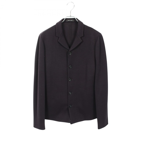 Emporio Armani Knitwear Tailored jacket Blazer #50 wool acrylic Navy Used men