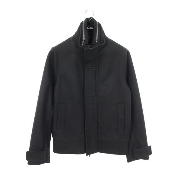 Emporio Armani Wool Melton Blouson Blouson M1B360 wool Nylon Black #48 Used mens