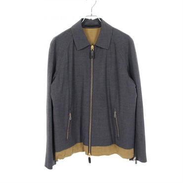 GIORGIO ARMANI Collared layered jacket Blouson 1WGOB05R T02P2 wool #48 Used mens
