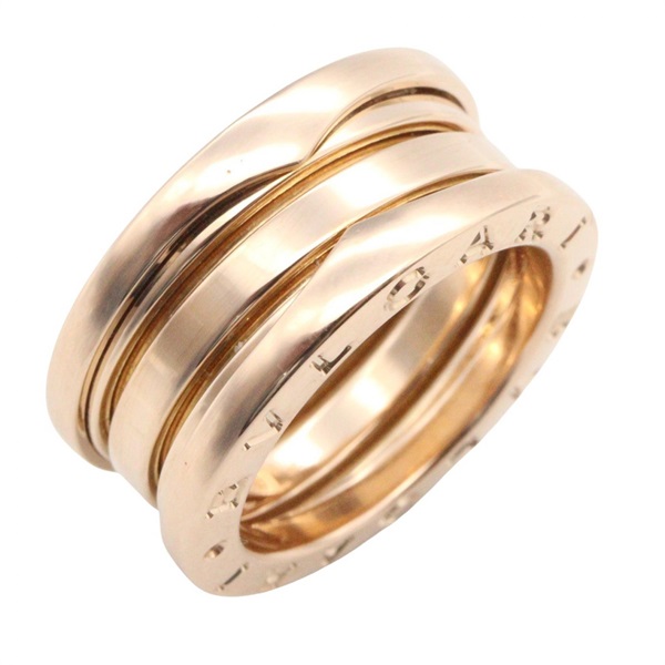 BVLGARI B-zero1 3 bands Ring 18KRG Pink Rose Gold #48 Used Unisex US Size 4