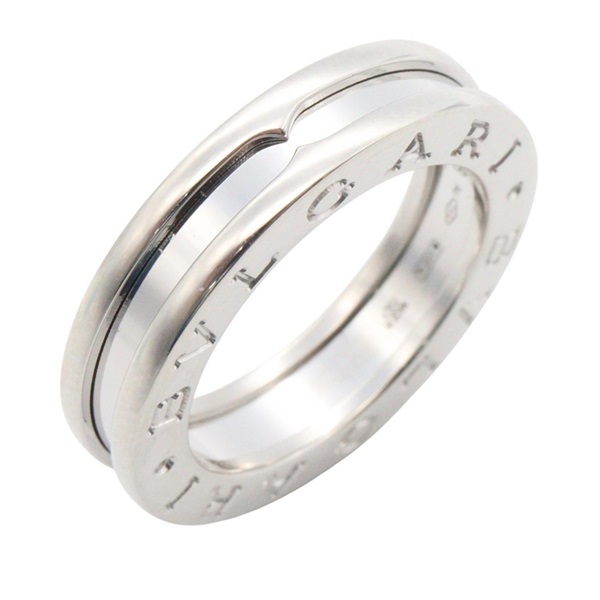 BVLGARI B-zero1 1 band Ring 18KWG White Gold #48 Used Unisex US Size 4.25