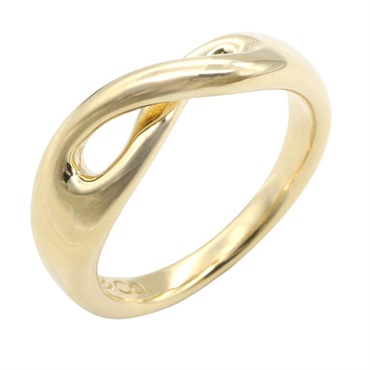 TIFFANY＆CO Infinity Ring 18KYG Yellow Gold Used Women US size #4.5