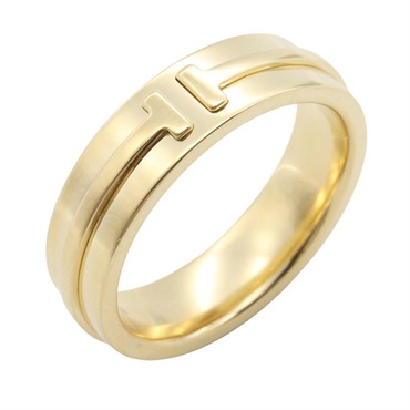 TIFFANY＆CO T Narrow Ring 18KYG Yellow Gold Used Women US size #7.25