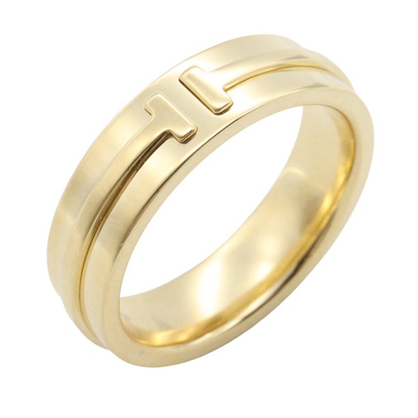 TIFFANY＆CO T Narrow Ring 18KYG Yellow Gold Used Women US size #7.25