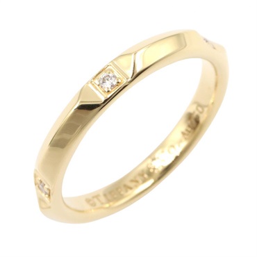 TIFFANY＆CO True Band Diamond Ring 18KYG Yellow Gold Used Women US size #5.25