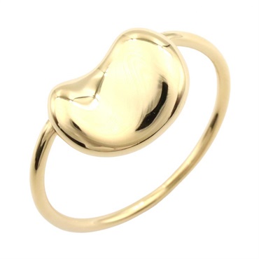 TIFFANY＆CO Bean Ring 18KYG Yellow Gold Used Women US size #4.5