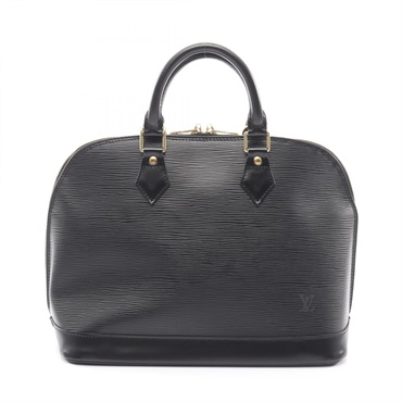 LOUIS VUITTON Alma zip Handbag M52142 Epi leather Noir Used Women LV