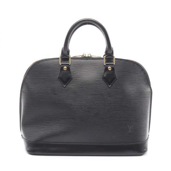 LOUIS VUITTON Alma zip Handbag M52142 Epi leather Noir Used Women LV