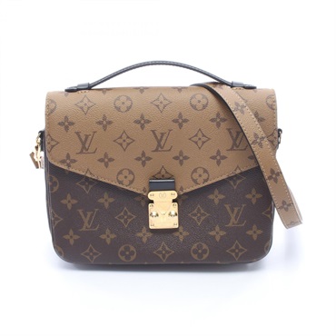 LOUIS VUITTON Pochette Metis MM shoulder crossbody Handbag M44876 Monogram brown