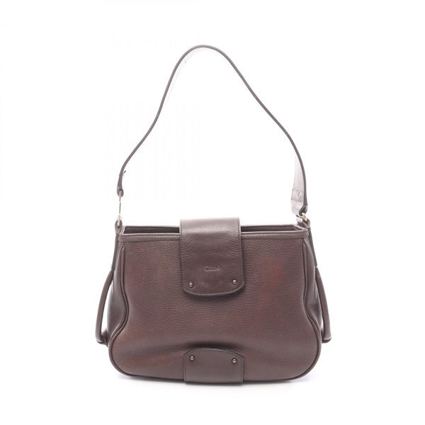 Chloe Shoulder Handbag leather Brown Used Women