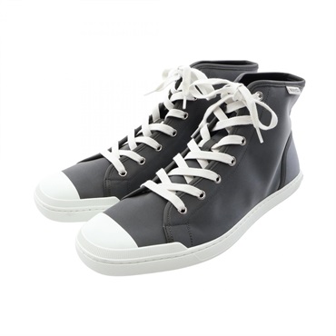 HERMES Express Sneakers Shoes Nylon leather Green White Used mens size 43