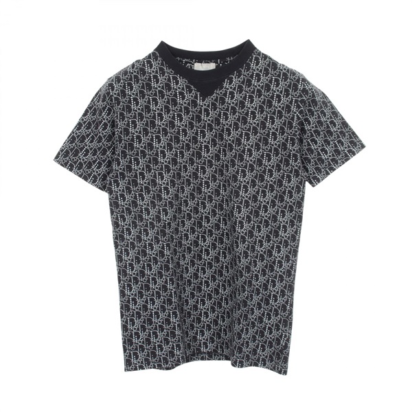 Dior Oblique T-shirt Tops 043J625C0674 cotton Navy Used mens size XXS