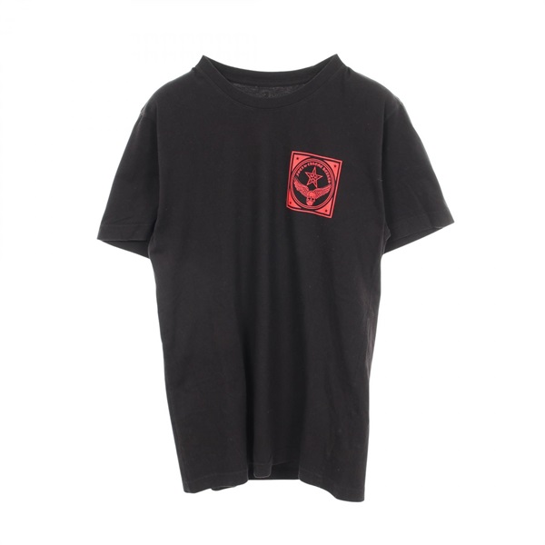 CHROME HEARTS FOTI Skull Print Short sleeve T-shirt cotton Black Used mens #M