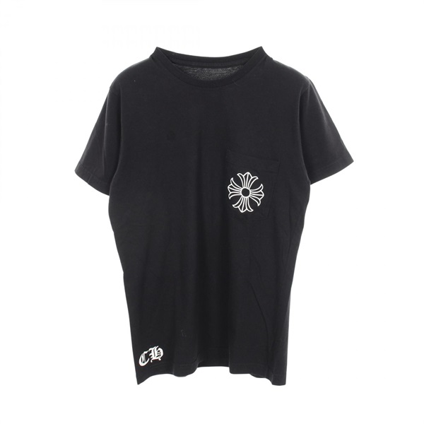 CHROME HEARTS CH Plus Back Print T-shirt 009-099126 cotton Black Used mens #S
