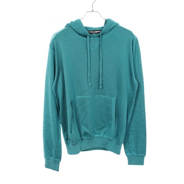 DOLCE & GABBANA Knitted Hoodie Sweater #50 KR-GN123K/F63A4-C silk Green Used