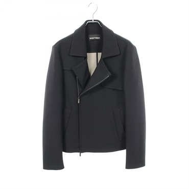 Emporio Armani Riders jacket P1R380 P1302 wool polyester Navy #48 Used mens