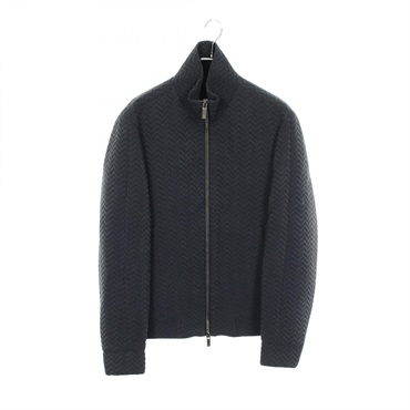 GIORGIO ARMANI Zip up Blouson jacket #48R 1WGOB05J T02ON Polyester Cupra Navy