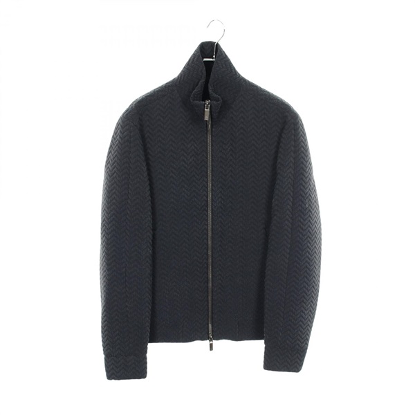 GIORGIO ARMANI Zip up Blouson jacket #48R 1WGOB05J T02ON Polyester Cupra Navy