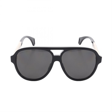 Gucci Teardrop Sunglasses Eyewear GG0463S 002 Plastic Black Beige New Men
