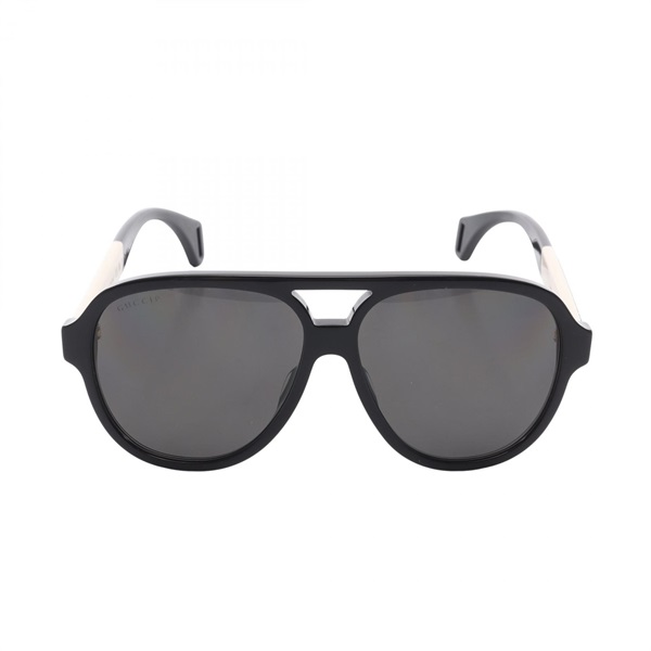 Gucci Teardrop Sunglasses Eyewear GG0463S 002 Plastic Black Beige New Men