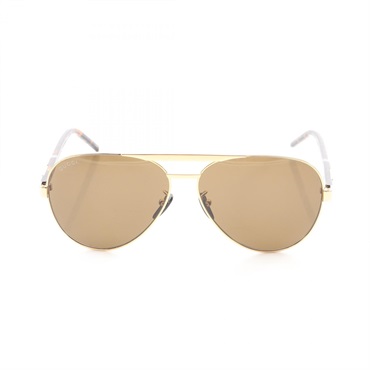 Gucci Sunglasses Eyewear GG1163S 004 Gold Plated Plastic Brown New Men GG