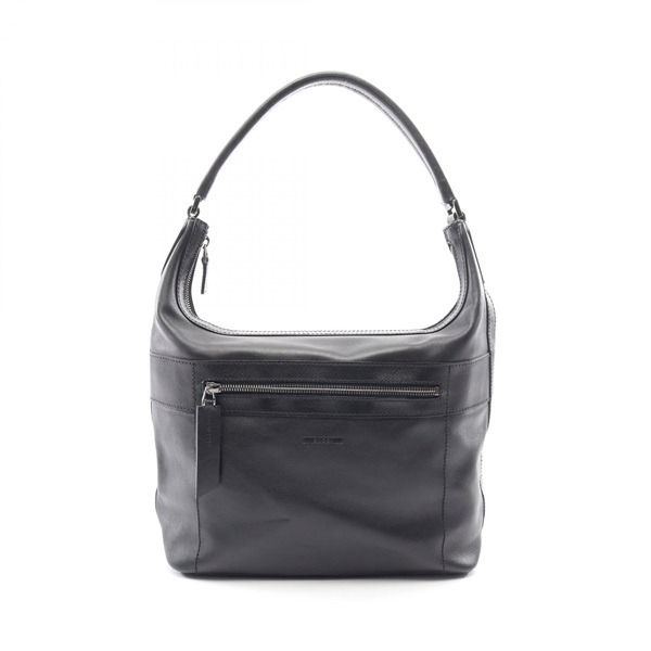 GUCCI Shoulder Handbag 001 4298 leather Black Used Women GG