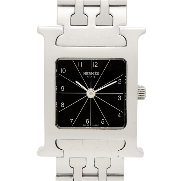 HERMES H watch Wrist Watch HH1.210 Quartz Stainless Steel Used Women